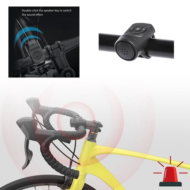 Rechargeable Horn for Bike Accessories Outdoor Cycling Sound Device for Safe Riding and Adventures