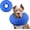 Solid Blue, variant on Miaocao Supet Inflatable Dog Cone Collar Alternative After Surgery, Doggie Neck Donut Collar Recovery ECollar for Post Surgery, Soft Dog Cone for Small Medium Puppies Cats