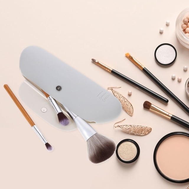 LABSERRON Silicone Makeup Brush Travel Case Multi-Functional for Outdoor Use 1Set