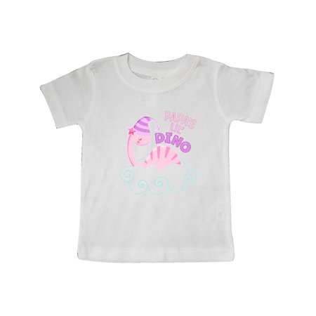 

Inktastic Papa s Lil Dino with Cute Pink Baby Dinosaur Gift Baby Boy or Baby Girl T-Shirt