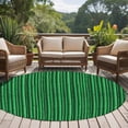 thumbnail image 4 of Round Area Rug 5 Ft, Retro Green Washable Non-Slip Circle Carpet for Living Room/Bedroom, Vintage Rustic Plants Trees Lines Pattern Low-Profile Runner Mats Collection Rugs for Indoor, 4 of 8