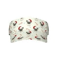 thumbnail image 3 of Balery Christmas Pug Dog Sport Wear Athletic Visor Sun Sports Visor Hat Visor Adjustable Cap for Women and Men (One Size), 3 of 8