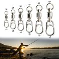 thumbnail image 4 of Beisidaer Ball Bearing Fishing Swivel With Oval Split Ring Fishing Tackle Connector, 4 of 6