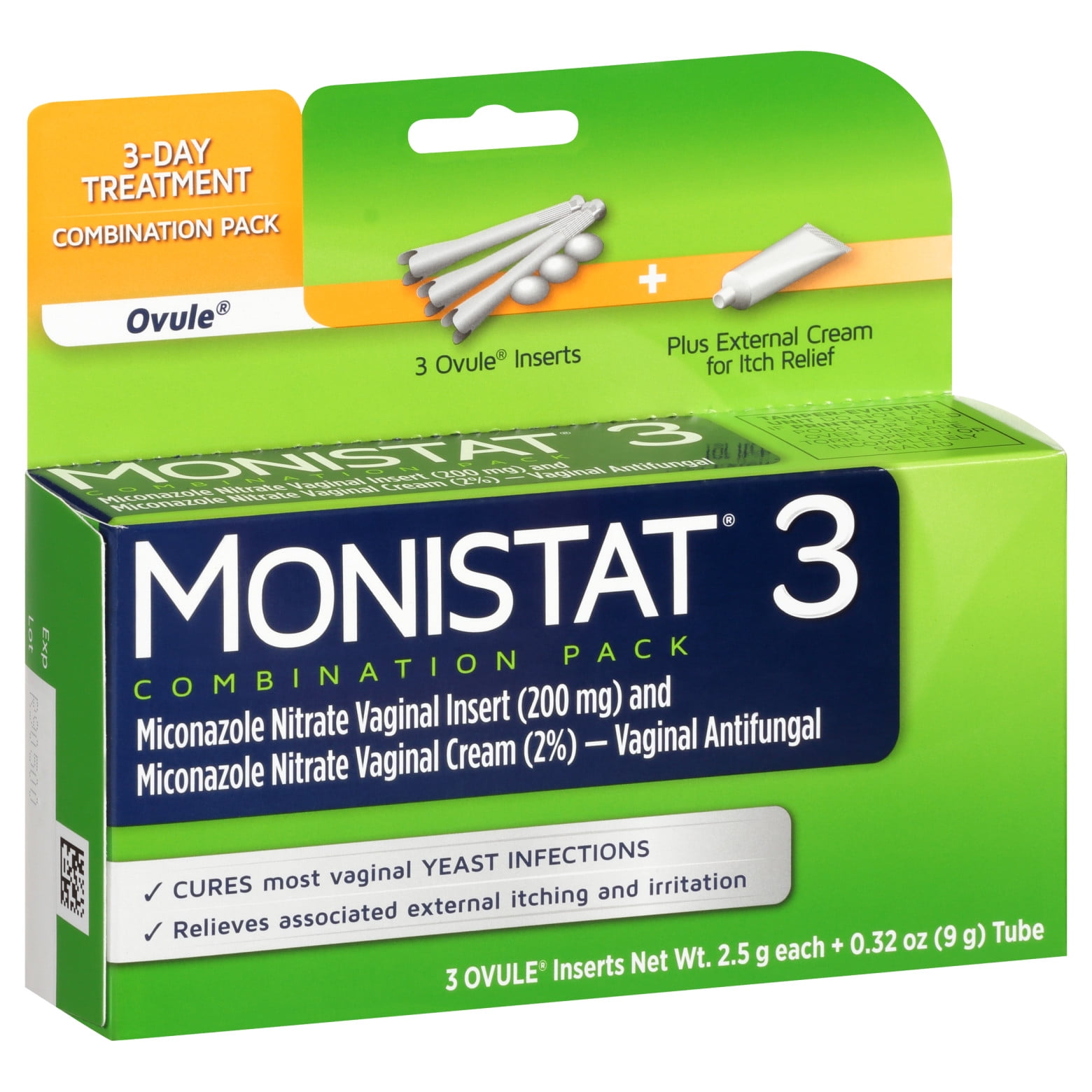 MONISTAT 1Dose Yeast Infection Treatment, Ovule Insert External Itch