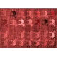 thumbnail image 1 of Ahgly Company Indoor Rectangle Abstract Red Modern Area Rugs, 3' x 5', 1 of 4