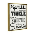 thumbnail image 3 of Stupell Industries If You Sprinkle When You Tinkle B&W Bath Art Metallic Gold Framed Floating Canvas Wall Art, 16x20, by Regina Nouvel, 3 of 5