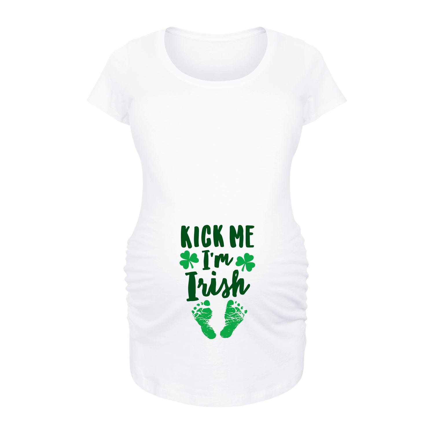 Instant Message Kick Me Im Irish Maternity Scoop Neck TShirt
