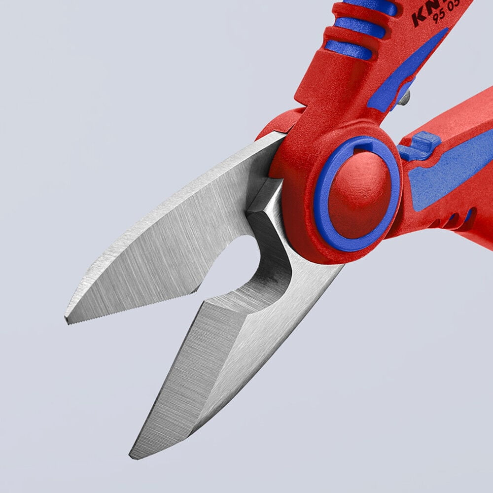 Knipex 6-1/4 Inch Stainless Steel Electricians Shear With Crimper