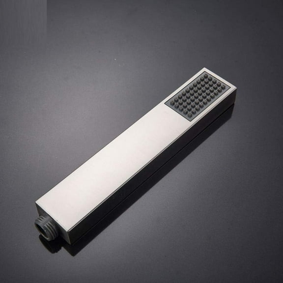 Shower Head Brushed Bathroom Sprayer Head Water Saving Showerhead Chrome Handheld Shower Faucet Replace Head Showerhead