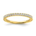 thumbnail image 1 of Sterling Silver Yellow-plated 28 Stone CZ Ring Size 5, 1 of 1