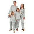 thumbnail image 4 of Family Christmas Pajamas Matching Sets Mom Style Soft Polyester and Spandex Gray Christmas Pajamas, 4 of 5
