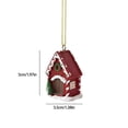 thumbnail image 3 of Adornos navideños, adornos navideños, regalos navideños, adornos navideños, adornos para el árbol de Navidad, galletas de resina, colgantes pequeños, regalos navideños, decoraciones amarillas para fes, 3 of 6