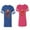 Blue, variant on King Queen Gold Crown Matching Couple Cotton Jerseys (Men Royal / Women Purple) (Men XXL / Women L)