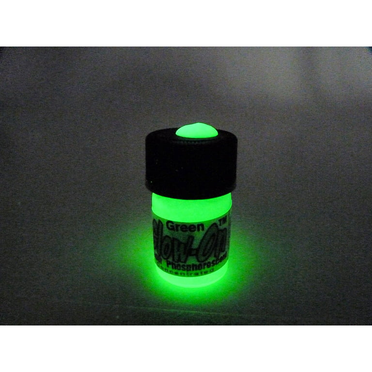  GLOW-ON SUPER PHOSPHORESCENT, Green Color and Green Glow, Gun  Night Sights Paint. Small 2.3 ml vial. Concentrated, Bright, Long Lasting  Glow. : Sporting Goods : Sports & Outdoors