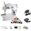 Sewing Kit, Mini Sewing Machine with 25 Pieces Sewing Thread Bobbins Set