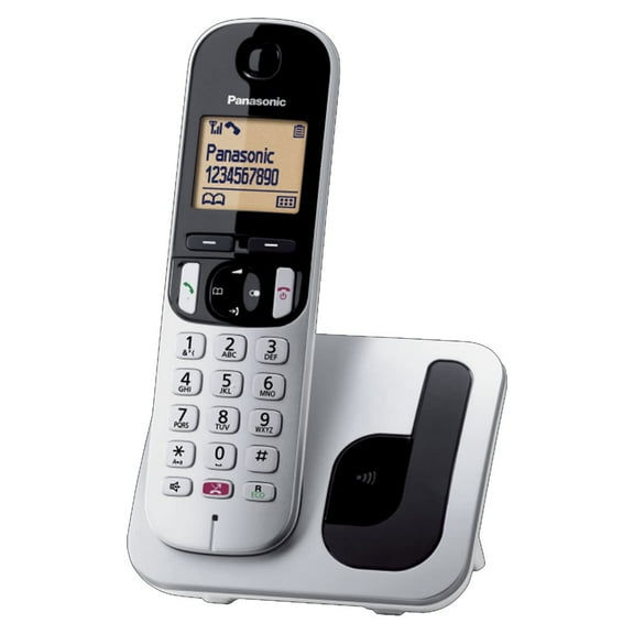 Panasonic KX-TGC250JTS Telefono Cordless Digitale, Unità Base e Ricevitore Singolo, ID Chiamant