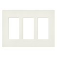 thumbnail image 1 of Placa de Pared Lutron Claro 3 Módulos Satinado Biscuit, 1 of 5