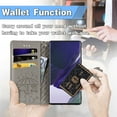 thumbnail image 2 of Wallet Case for Samsung Galaxy S23 Ultra, Lovely Cute Cat Dog Embossed Pattern Cartoon PU Leather Flip Folio Cover with Card Slots Cash Holder Kickstand Magnetic Secure Clasp Shockproof Case,Gray, 2 of 10