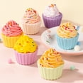 thumbnail image 3 of Cupcake Salt Bath Bombs Plants Extract Essential Oils Handmade Fizzes Balls Dry Skin Moisturizing Shower Ball Relaxation Spa Gift, 3 of 8