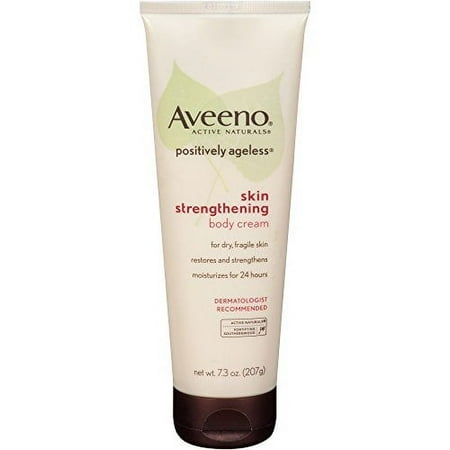 6 Pack - AVEENO Active Naturals Positively Ageless Skin Body Cream 7.30 oz Each