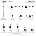 thumbnail image 3 of Livex Lighting - Lansdale - 1 Light Wall Sconce in Contemporary Style - 5 Inches, 3 of 10