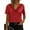 Red, variant on Summer Cowl Neck Tops for Women Fashion Business Short Sleeve T-Shirt Work Office Shirts,Brown,XL