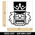 thumbnail image 2 of Happy Smiling Christmas Nutcracker Face Self-Inking Rubber Stamp Ink Stamper - Red Ink - Small 1 Inch, 2 of 7