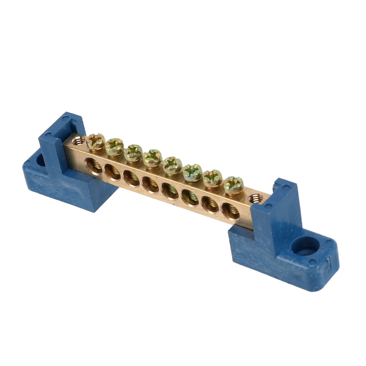 8 Terminal Bus Bar Terminal Block 20 Pack Brass Wire Screw Terminal for Car Boat Marine Ground Power Distribution