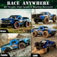 thumbnail image 3 of Q130 1:14 RC Truck 30 MPH 4WD All Terrain Trophy Car for Adults Teens, 50 Mins Play Fast Off-Road Buggy with 2 Batteries, 3 of 7