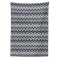 thumbnail image 3 of Ambesonne Ikat Tablecloth Rectangular Table Cover, Chevron Tile, 60"x84", Pale Blue Purple, 3 of 4