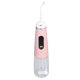 thumbnail image 2 of Limpiador de dientes eléctrico IPX7 impermeable boquilla giratoria de 360° 3 modos 4 puntas irrigador bucal recargable por USB rosa, 2 of 9