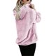 thumbnail image 3 of Sudadera de invierno para mujer Sudadera de lana difusa Sudadera con capucha de gran tamaño con bolsillos WD.WDQZL Hogar, 3 of 4