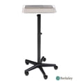 thumbnail image 2 of BAILEY Silver Rolling Salon Service Tray, Hair Coloring Tray with Adjustable height, Ideal for Salon, Spa, Beauty, Tattoo Studio, 2 of 6