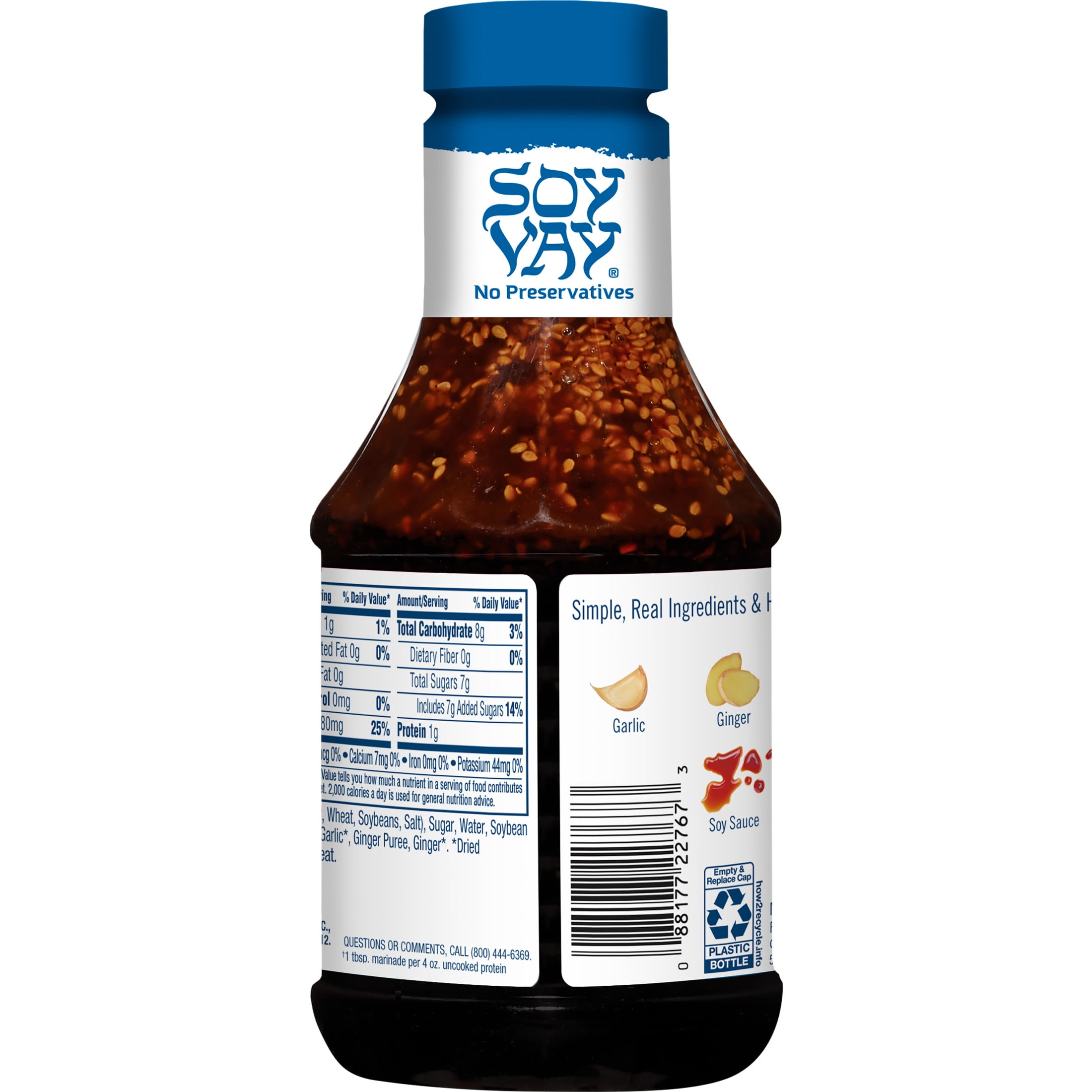 Soy Vay Veri Veri Teriyaki Marinade and Sauce, 21 fl oz Bottle