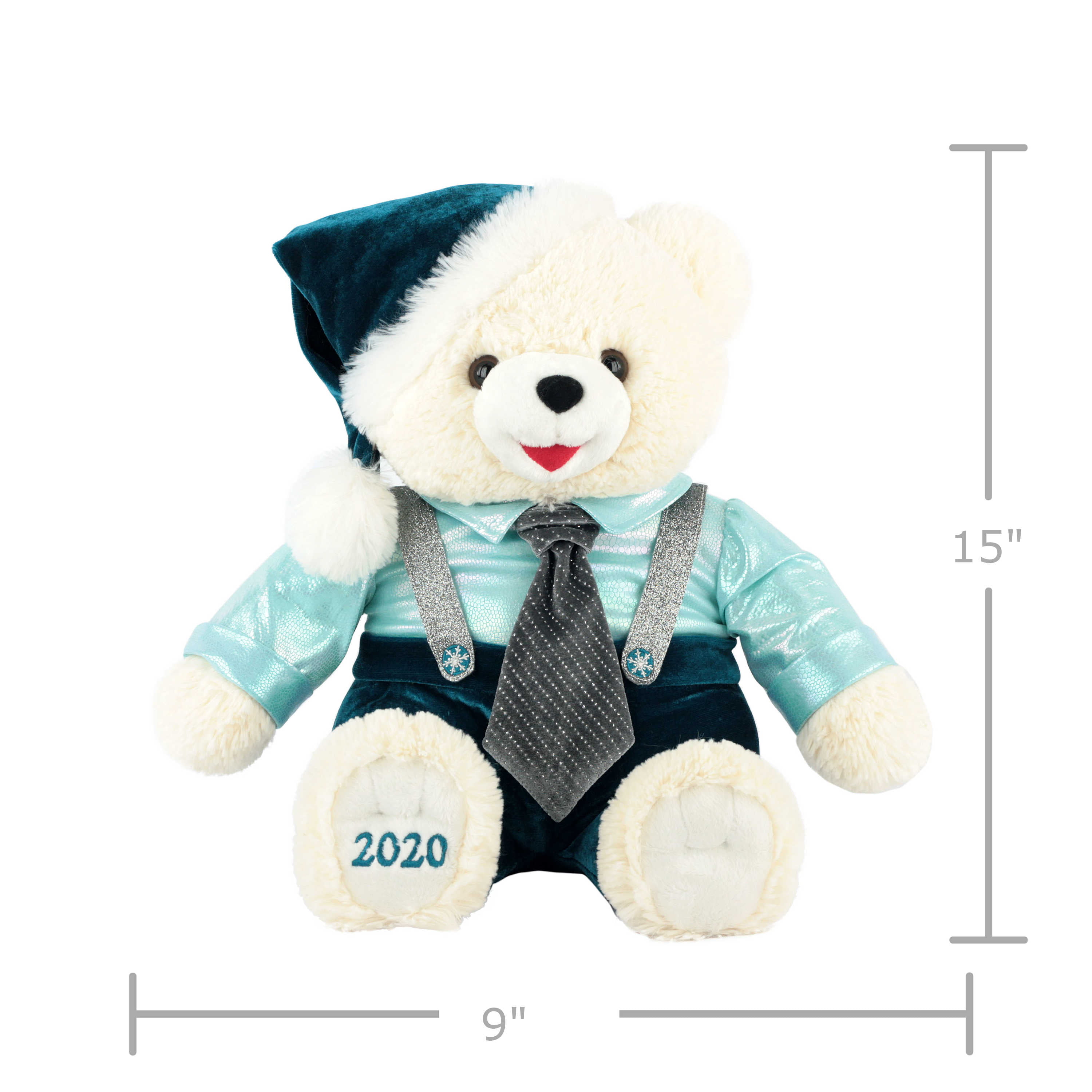 2020 WalMART CHRISTMAS Snowflake TEDDY BEAR White girl 20" blue Outfit Brand NWT 