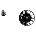 thumbnail image 1 of Modelo De Estatua De Cámara De Resina Y Reloj De Pared De Acrílico, Accesorio Decorativo único Para Gabinetes, Amigos, Bares, Hoteles, Oficinas, Hogares Y Baños., 1 of 8