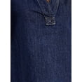 thumbnail image 3 of INSPIRE CHIC Women's Sleeveless Denim Dress Knee Length Casual Loose Tunic Jean Dress 2XL Dark Blue, 3 of 3