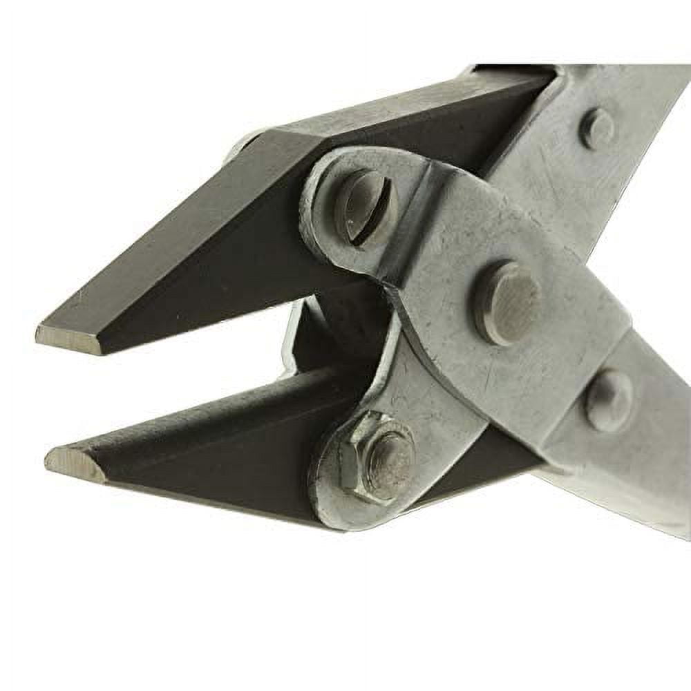 The Beadsmith Half Round/Flat Nose Parallel Pliers, 5.5 inches (140mm) Steel tool for jewelry making, with spring
