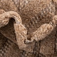 thumbnail image 3 of Unique Loom Outdoor Trellis Textured Collection Area Rug - Spatial (4' Round Beige), 3 of 6