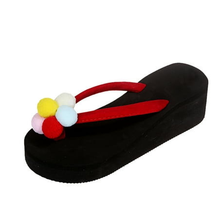 

Youmylove Women Slide Slippers Fashion Sunflower Plus Size Casual Wearing Thick-soled Beach Slippers Leisure Comfort Cozy Daily Walking
