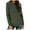 Army Green, variant on Women's Long Sleeve Round Neck Top - Loose Fit Autumn T-Shirt, Polyester Spandex, S-XXL Sizes