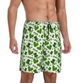 thumbnail image 2 of Honeii St. Patrick's Day Print Men's Pajama Sleepwear Shorts - a comfy pajama bottom and lounge short for Relaxed Home Wear-Small, 2 of 6