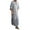 Light Gray, variant on Mens T-shirts Long Sleeve V Neck Tops Thobe Style Casual Fashion Modest T Shirts for Man Grey S