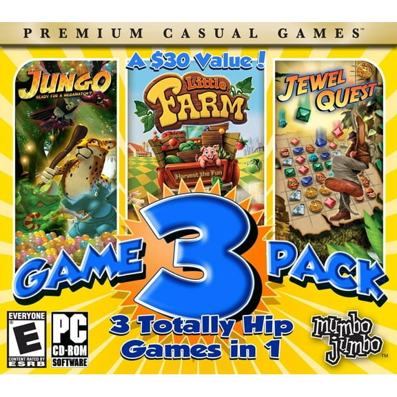 MumboJumbo 3 Game Pack - Jewel Quest, Jungo & Little Farm