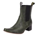 thumbnail image 1 of NECHOLOGY Botas Mujer Zapatos Botines de mujer Botas elásticas Extra grandes para mujer, estilo europeo y americano, punta estrecha, tacón bajo, tacón grueso, botas de cuero, 2023 (AG, 7), 1 of 7