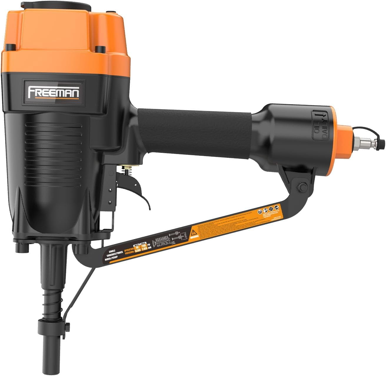 Freeman PSSCP, Pneumatic Single Pin Concrete Nail Gun, 120 PSI