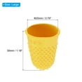 thumbnail image 2 of Protecciones de dedo de goma Uxcell, cubiertas de silicona para el pulgar, 10 unidades, tamaño grande, color amarillo, 2 of 5