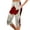 Khaki, variant on Summer Casual Shorts for Women Canadian Maple Leaf Print Plus Size Elastic Waist Knee Length Comfortable Shorts Hawaiian Beach Vintage Split Five Point Pants Khaki XXL