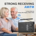thumbnail image 4 of Radio AM FM portátil LEOTEC con mejor recepción negra, 4 of 7