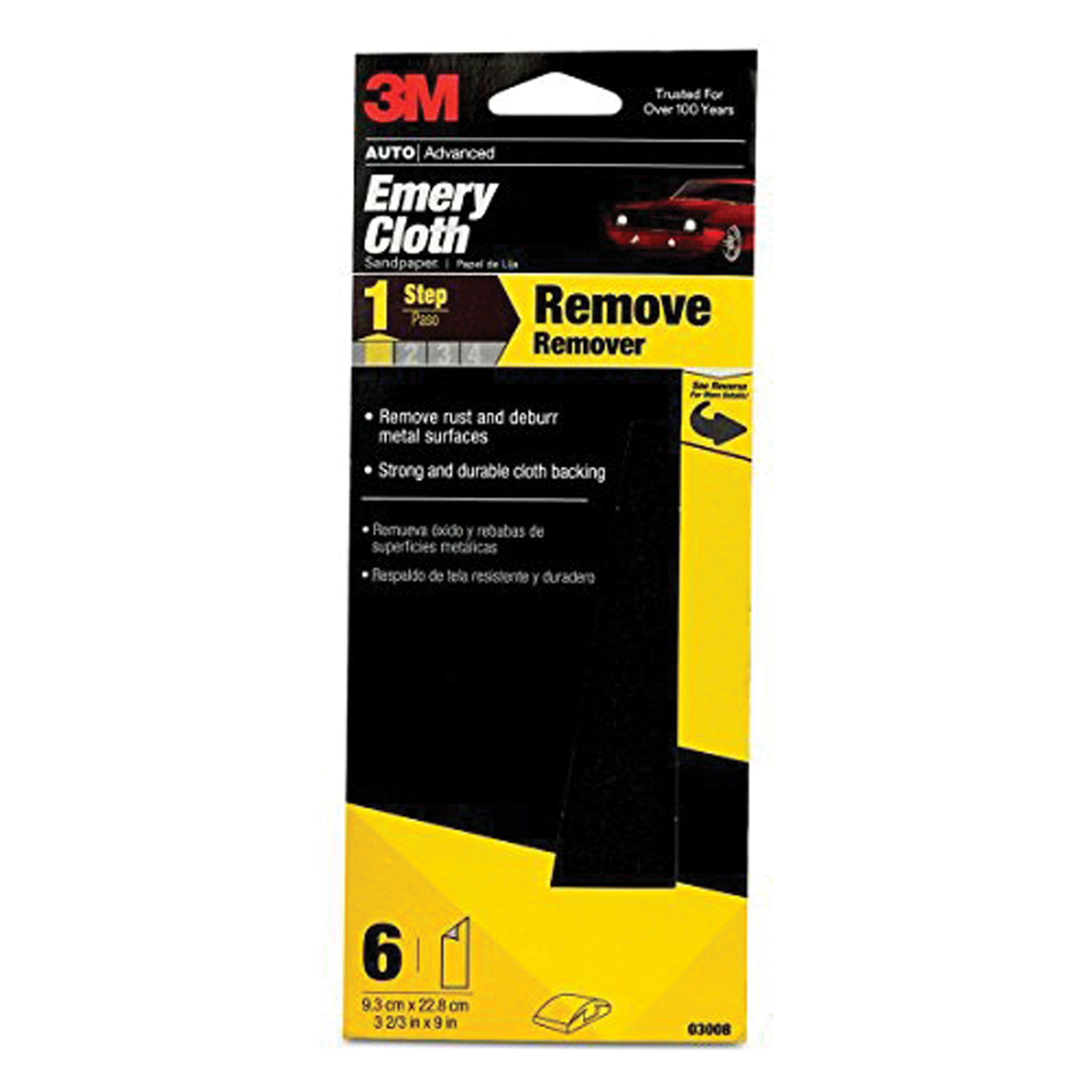 3M 03008 Emery Cloth Pack of 6